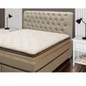 Cabeceira Imperatriz Plus King 195 cm Veludo Off White com Capitonê para Cama Box - Simbal - 2