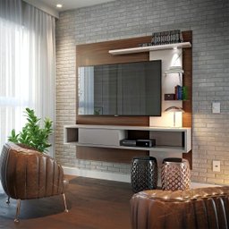 Home Suspenso Atlântico Nogueira Real/off White Ideal para Tvs até 55 Polegadas - Colibri - 2