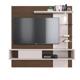 Home Suspenso Atlântico Nogueira Real/off White Ideal para Tvs até 55 Polegadas - Colibri - 1