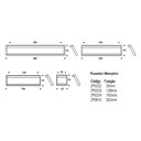 Ver imagem 4 de Puxador Menphis 128mm Dourado Zen Design Zp0223.955