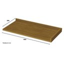 Ver imagem 6 de Balcão Canto Reto 1 Porta Americana Cinza com Tampo Nature - Móveis Henn