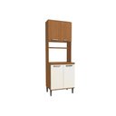 Ver imagem 1 de Paneleiro de Cozinha Linna T726 C/ 4 Portas e 1 Nicho P/ Forno 70cm Canela/off White - Kappesberg