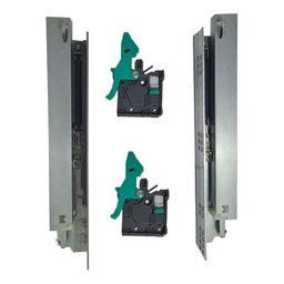 Corrediça Invisível Amortecedor 40cm 30kg Extração Total - 2