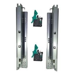 Corrediça Invisível Amortecedor 40cm 30kg Extração Total - 1