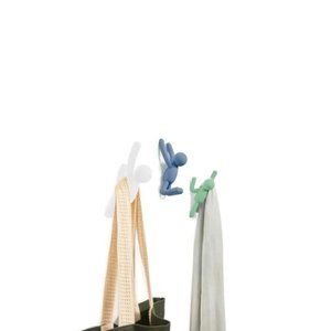Kit 3 PÇS Cabideiro de Parede Buddy Umbra Branco Verde azul BODDY