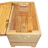 Baú de Madeira 60cm Madeira Maciça - 8