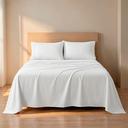 Ver imagem 1 de Jogo de Lençol Casal 400 Fios 4 Peças Ponto Palito Aconchego Branco Casa Dona