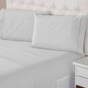 Ver imagem 3 de Jogo de Lençol Casal 400 Fios 4 Peças Ponto Palito Aconchego Branco Casa Dona