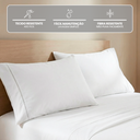 Ver imagem 4 de Jogo de Lençol Casal 400 Fios 4 Peças Ponto Palito Aconchego Branco Casa Dona