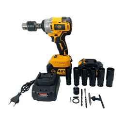 Parafusadeira Furadeira de Impacto 48v sem Fio com Acessório - 2