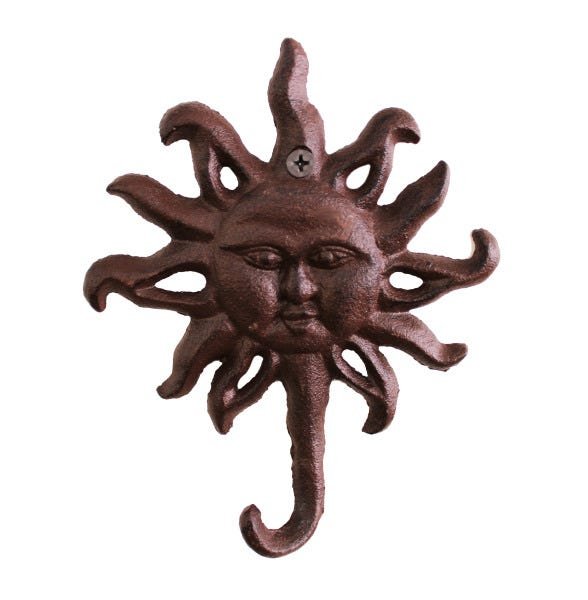 Gancho Decorativo De Parede Em Ferro - Deus Sol Maia Inca Porta Chave
