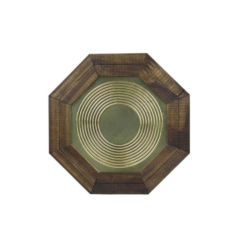 Quadro Oitavado Radiônico 9-Círculos 18cm