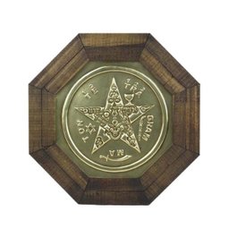 Quadro Oitavado Radiônico Pentagrama Esotérico 18cm - 1