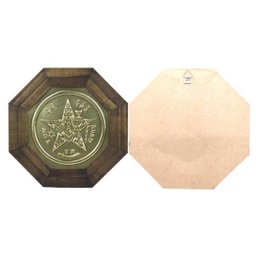 Quadro Oitavado Radiônico Pentagrama Esotérico 18cm - 2