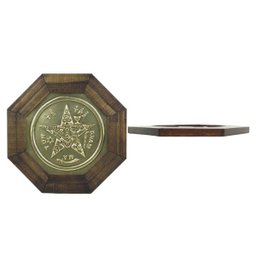 Quadro Oitavado Radiônico Pentagrama Esotérico 18cm - 3
