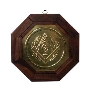 Quadro Símbolo Da Maçonaria Placa Decorativa 18cm