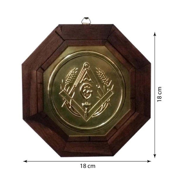 Quadro Símbolo Da Maçonaria Placa Decorativa 18cm - 4