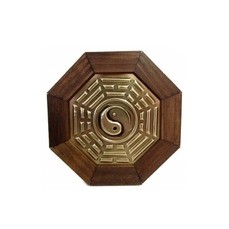 Quadro Feng Shui Baguá Céu Posterior Yin Yang 18cm Quadro Feng Shui Baguá Céu Posterior Yin Yang 18cm