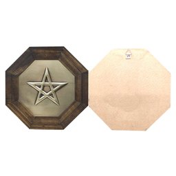 Quadro Oitavado Radiônico Pentagrama 18cm - 3