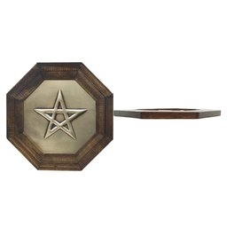 Quadro Oitavado Radiônico Pentagrama 18cm - 4