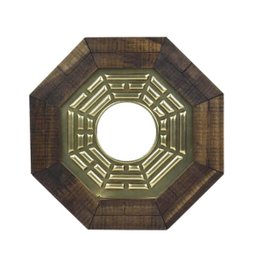 Quadro Feng Shui Baguá Céu Posterior com Espelho 18cm - 1