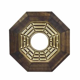 Quadro Feng Shui Baguá Céu Anterior Espelho Convexo 18cm - 1