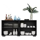 Ver imagem 6 de Aparador Buffet com Espelho e Pés Quadrados Vegas Multimóveis