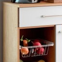 Ver imagem 5 de Balcao Fruteira Cozinha 2 Portas 89 Cm Mf185 Carvalho Branco Dtall