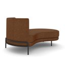 Ver imagem 4 de Sofá Chaise Lado Direito Downey Sala de Estar Pu Marrom G15 - Gran Belo