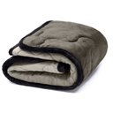 Ver imagem 1 de Edredom Plush para Pet Bouton Microfibra Flannel Dupla Face 80cm X 90cm Chocolate