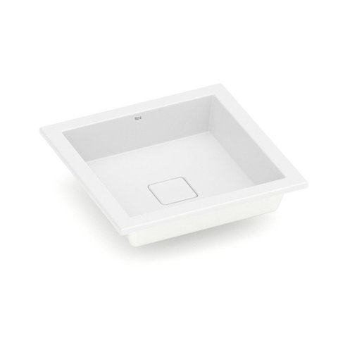 Cuba Sobrepor e Embutir sem Mesa Terra T12 Branco/Blanco Matte Roca