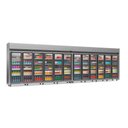 Ver imagem 1 de Expositor 12 Portas Geas12p Gelopar Auto Serviço Tipo Inox 4 Prateleiras 220v