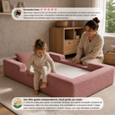 Ver imagem 3 de Cama Montessoriana Infantil Cama Kids Mr Baby + Segurança:Rosa