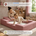 Ver imagem 4 de Cama Montessoriana Infantil Cama Kids Mr Baby + Segurança:Rosa