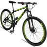 Bicicleta Aro 29 Dropp Sport 21V Freios a Disco E Suspensão:PretoAmarelo/17/Unissex - 2