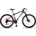 Ver imagem 1 de Bicicleta Aro 29 Dropp Sport 21V Freios a Disco E Suspensão:PretoVermelho/19/Unissex