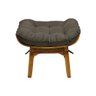 Kit Poltrona + Puff Costela Decoração Descanso Suede Castor - 6