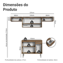 Ver imagem 3 de Armário de Cozinha Completa 225cm Rustic Emilly Madesa 01XA