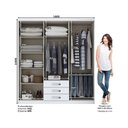 Ver imagem 2 de Guarda Roupa Henn Cajú Branco 6 Portas