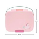 Ver imagem 6 de Lancheira Bento Box Magic com Talheres Inox Unicornio Rosa - Buba
