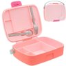 Lancheira Bento Box Magic com Talheres Inox Unicornio Rosa - Buba - 1