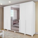 Ver imagem 2 de Guarda Roupa Easy Space 6 Portas C/espelho Branco Lopas