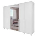 Ver imagem 1 de Guarda Roupa Easy Space 6 Portas C/espelho Branco Lopas
