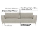 Ver imagem 3 de Sofá Decorativo Sala de Estar 2,10M Olívia Suede Bege - Gran Belo