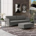 Ver imagem 6 de Sofá Decorativo Sala de Estar 2,30M Olívia Suede Grafite - Gran Belo