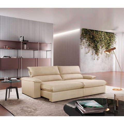Sofá Filadélfia Linho 02 Módulos 100cm B25cm Meu Sofá Online A294 Linho Creme