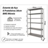 Estante de Aço 6 Prateleiras 30cm Multiuso Cinza 30kg por prateleira - 3