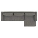 Ver imagem 5 de Sofá 350cm com Chaise Direita Franz Suede Grafite G52 - Gran Belo