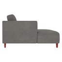 Ver imagem 6 de Sofá 350cm com Chaise Esquerda Franz Suede Grafite G52 - Gran Belo