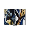 Ver imagem 1 de Kit 2 Quadros Decorativo Linhas e Formas Orgânicas Abstratas 70x50cm sem Vidro Cor:sorrell Brown